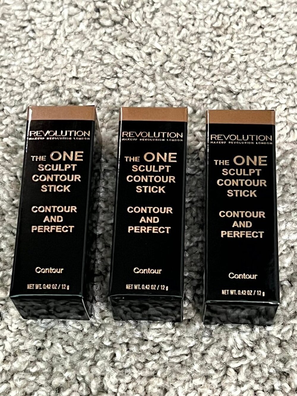 Makeup Revolution London Contour Stick 0.42 Oz 3 Pack